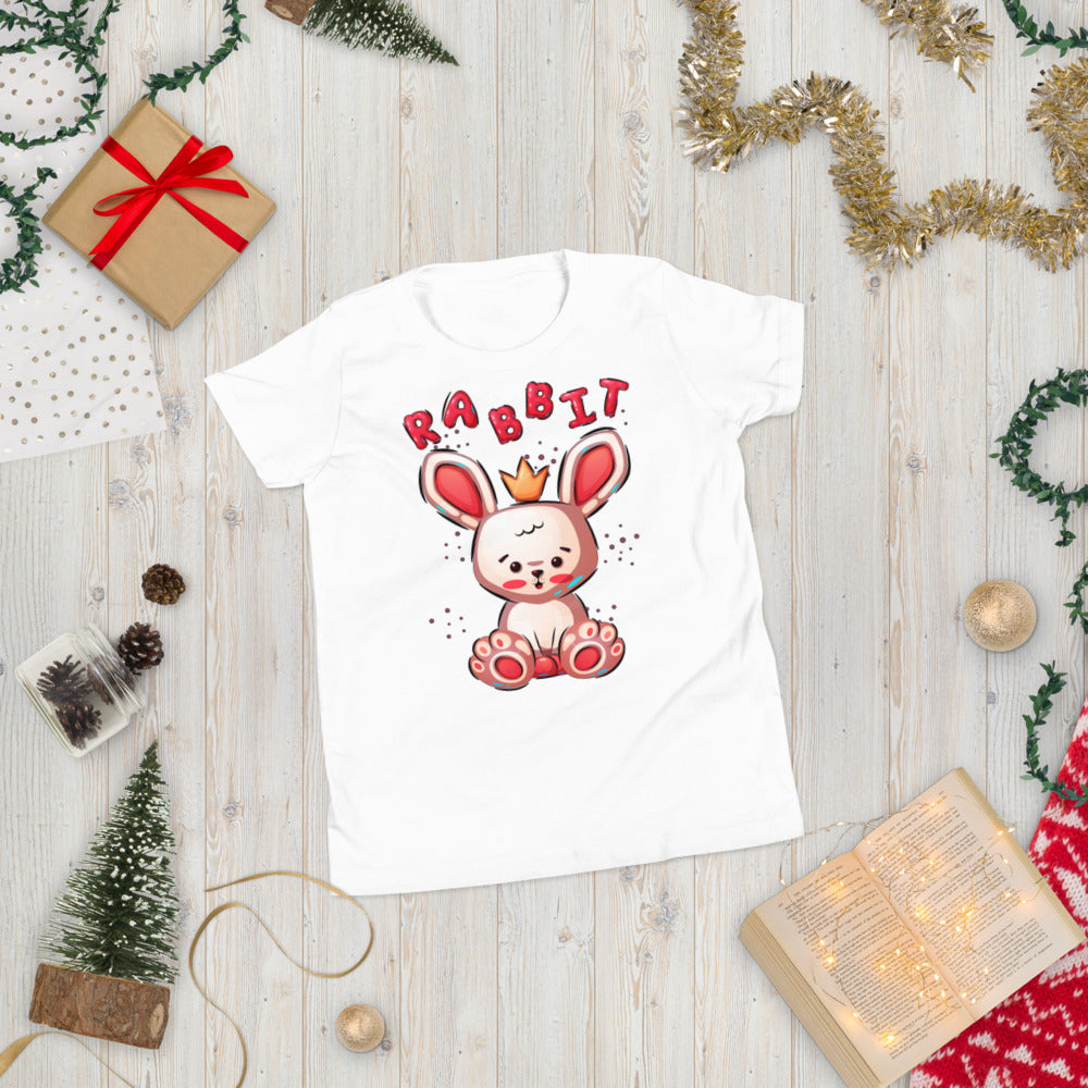 Funny Rabbit with Crown, T-shirts, No. 0454