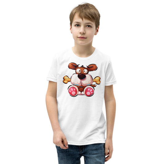 Funny Puppy Dog with Bone, T-shirts, No. 0443