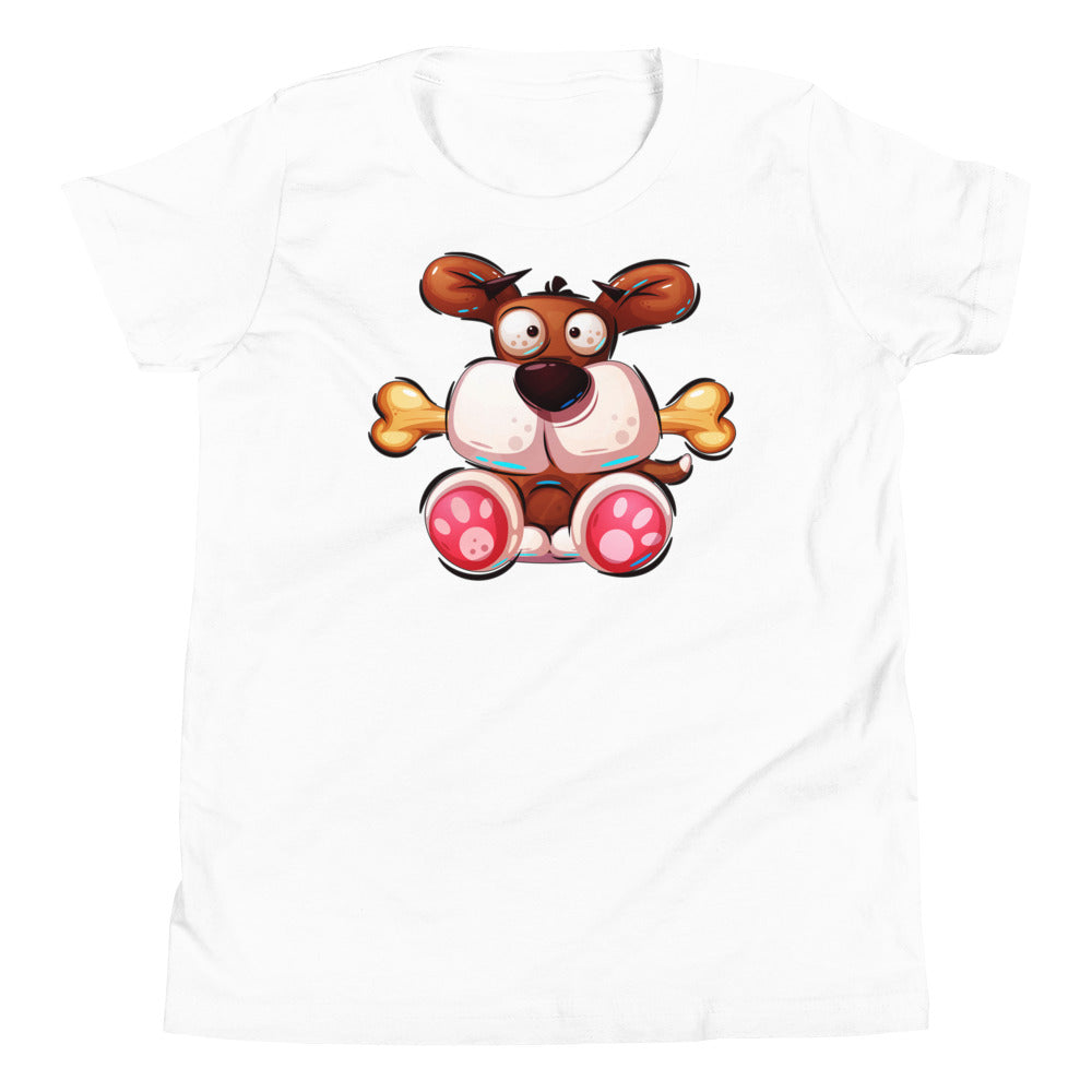 Funny Puppy Dog with Bone, T-shirts, No. 0443