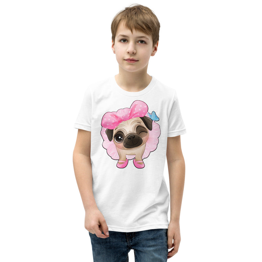 Funny Pug Puppy Dog Ballerina, T-shirts, No. 0440