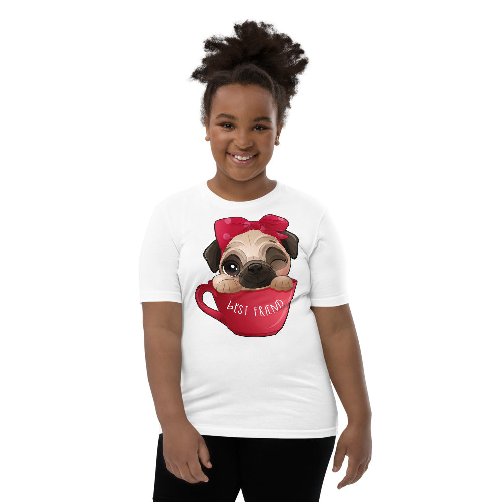 Funny Pug Dog Inside Cup, No. 0436