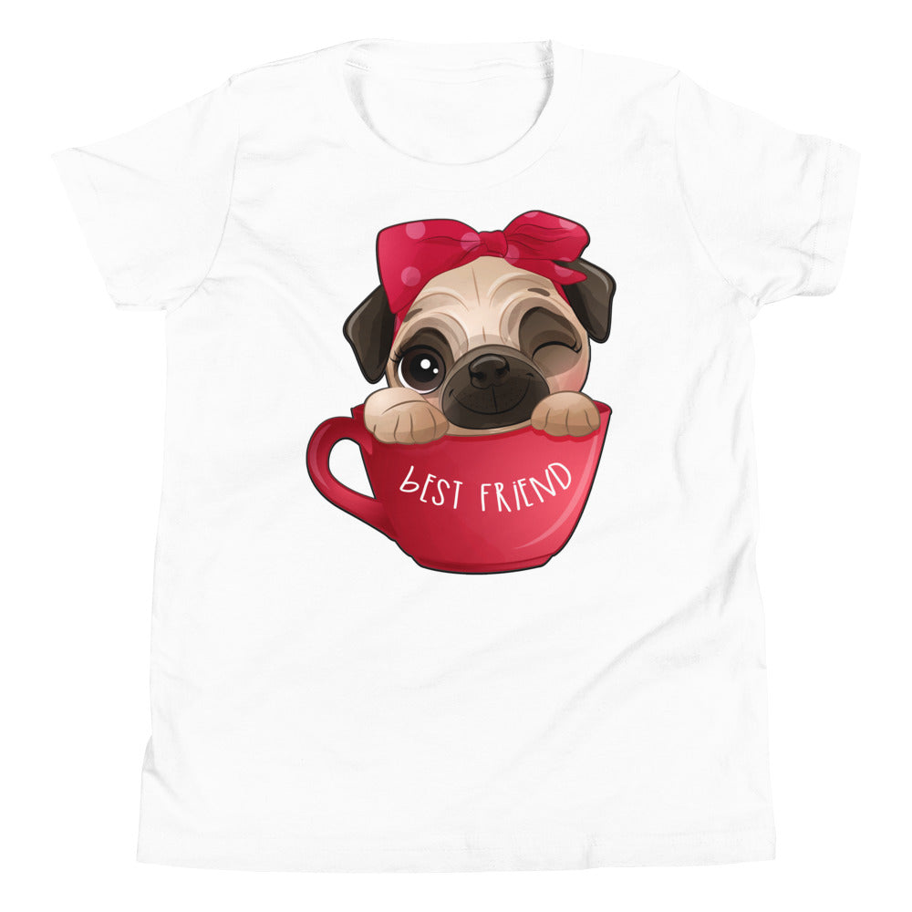 Funny Pug Dog Inside Cup, No. 0436