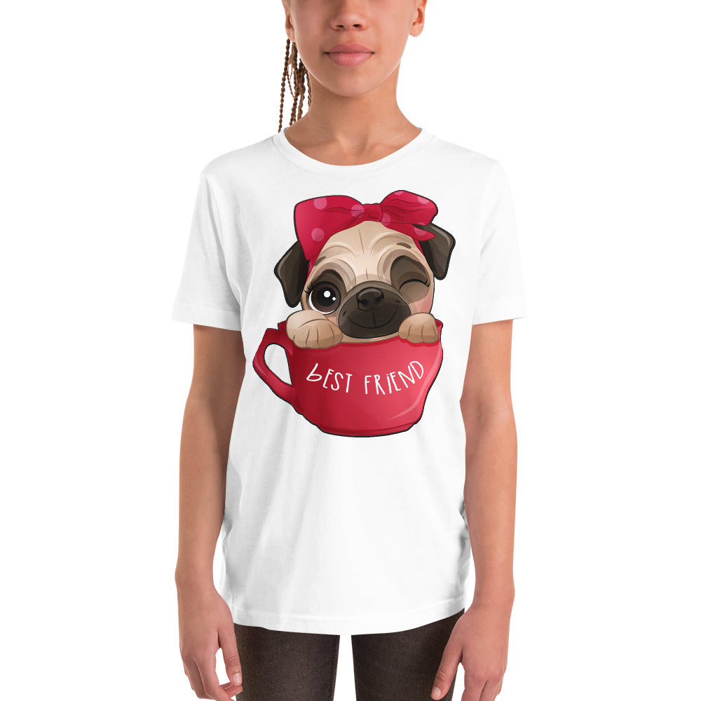 Funny Pug Dog Inside Cup, No. 0436