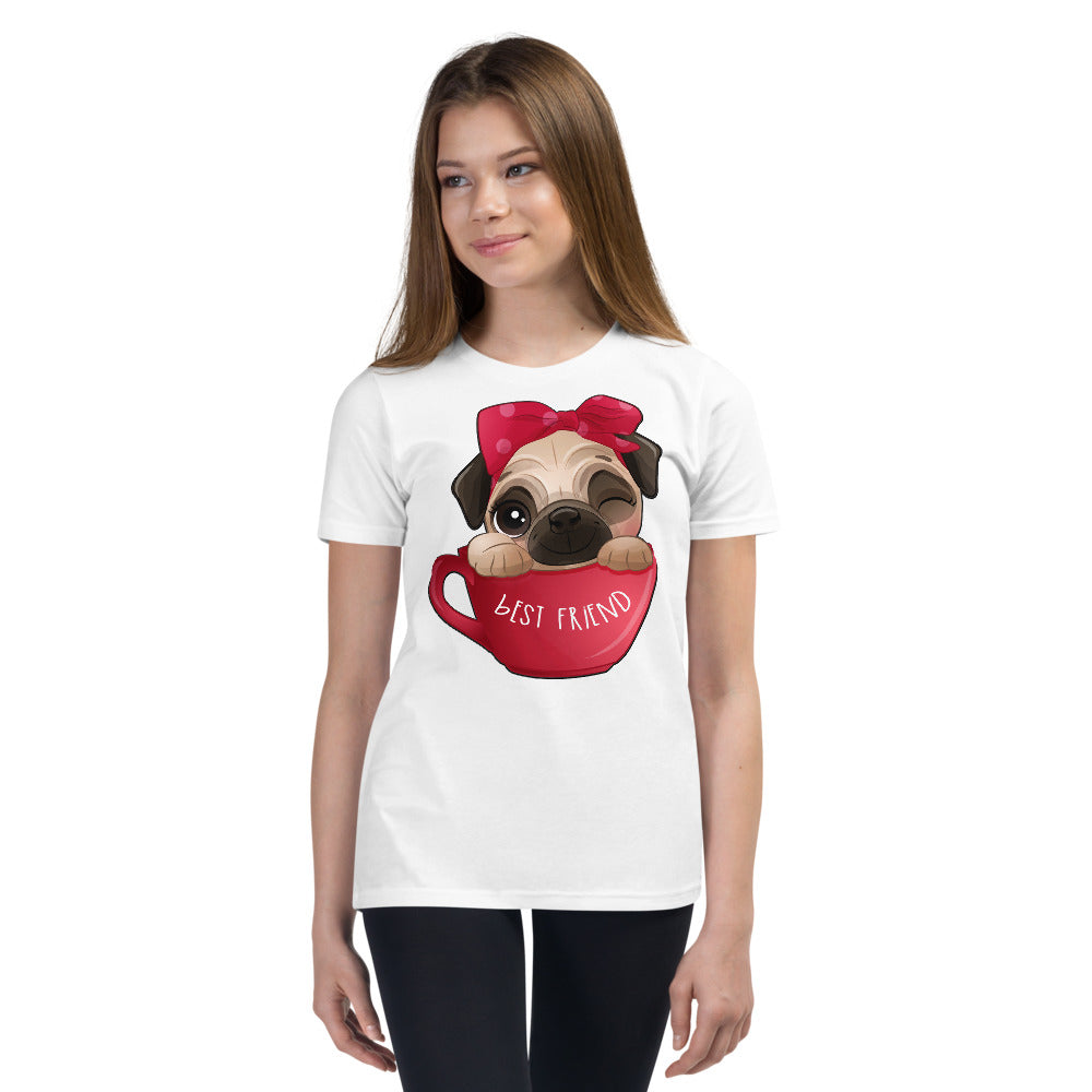 Funny Pug Dog Inside Cup, No. 0436