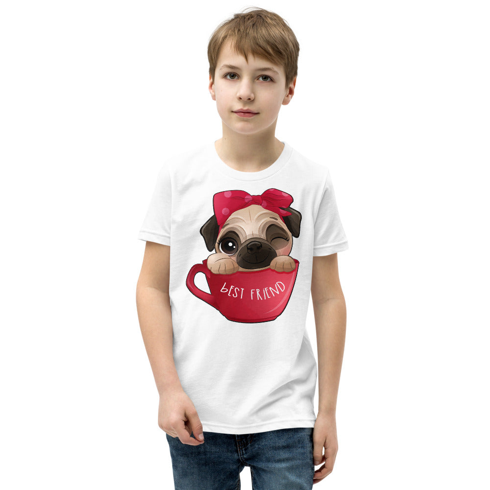 Funny Pug Dog Inside Cup, No. 0436