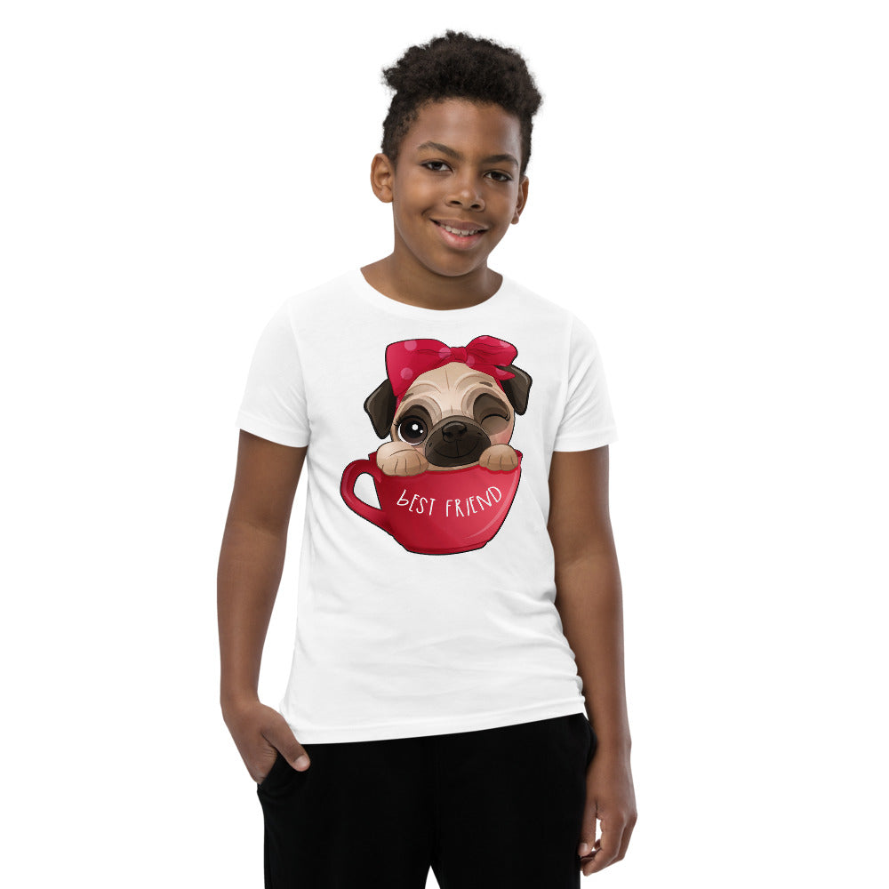 Funny Pug Dog Inside Cup, No. 0436