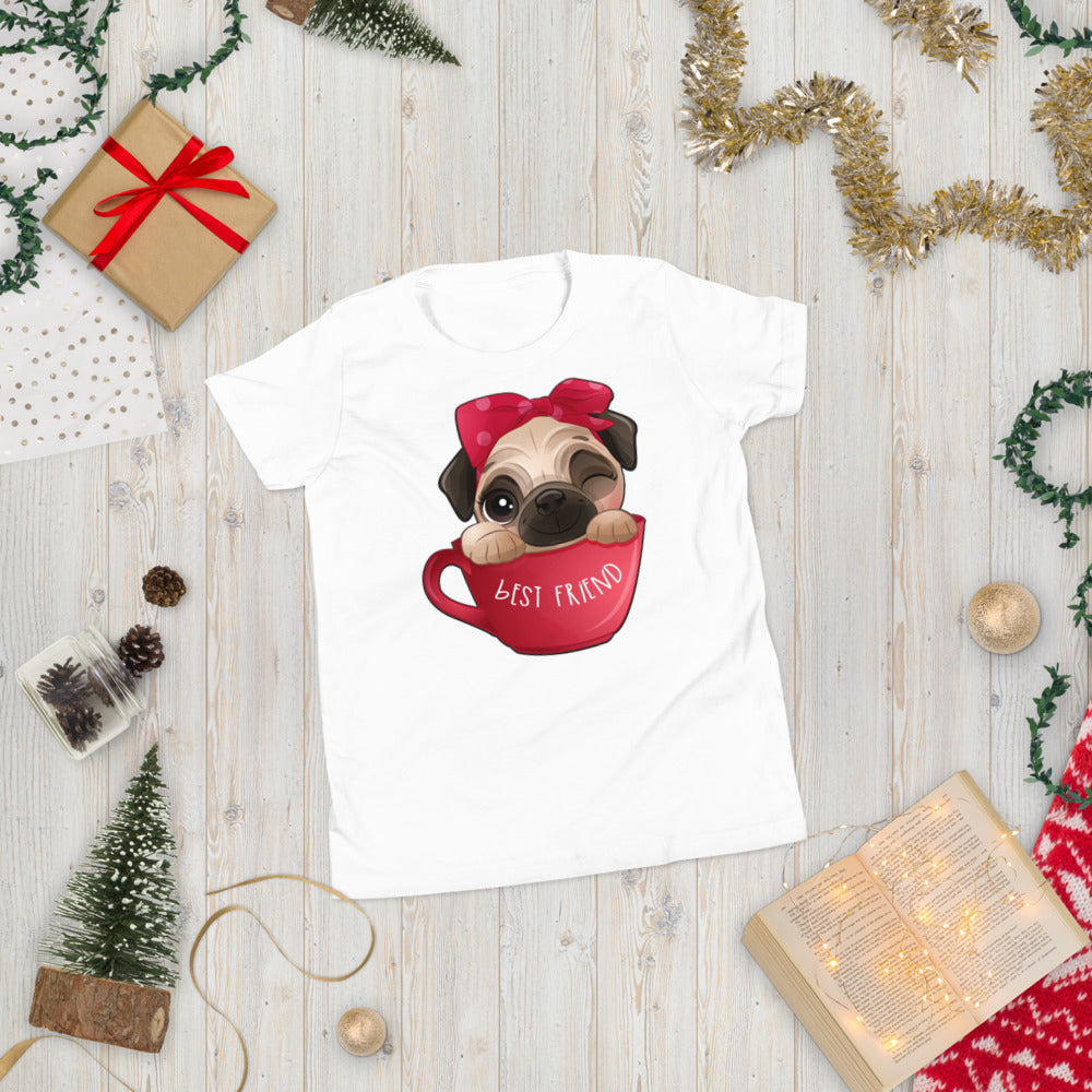 Funny Pug Dog Inside Cup, No. 0436