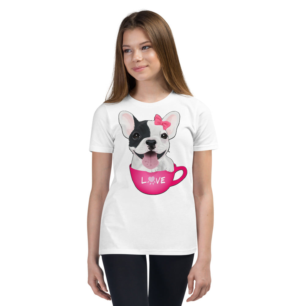 Funny French Bulldog Inside Cup, T-shirts, No. 0416
