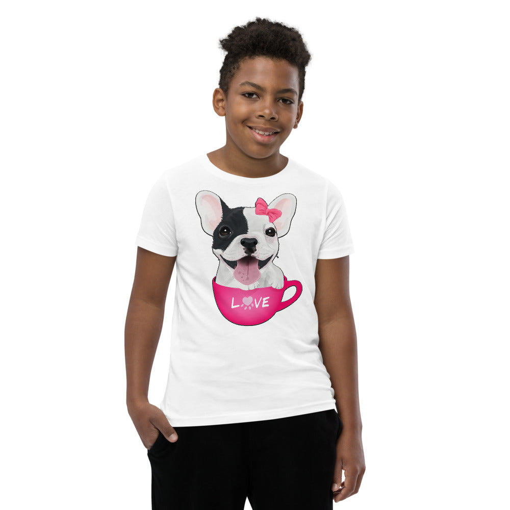 Funny French Bulldog Inside Cup, T-shirts, No. 0416