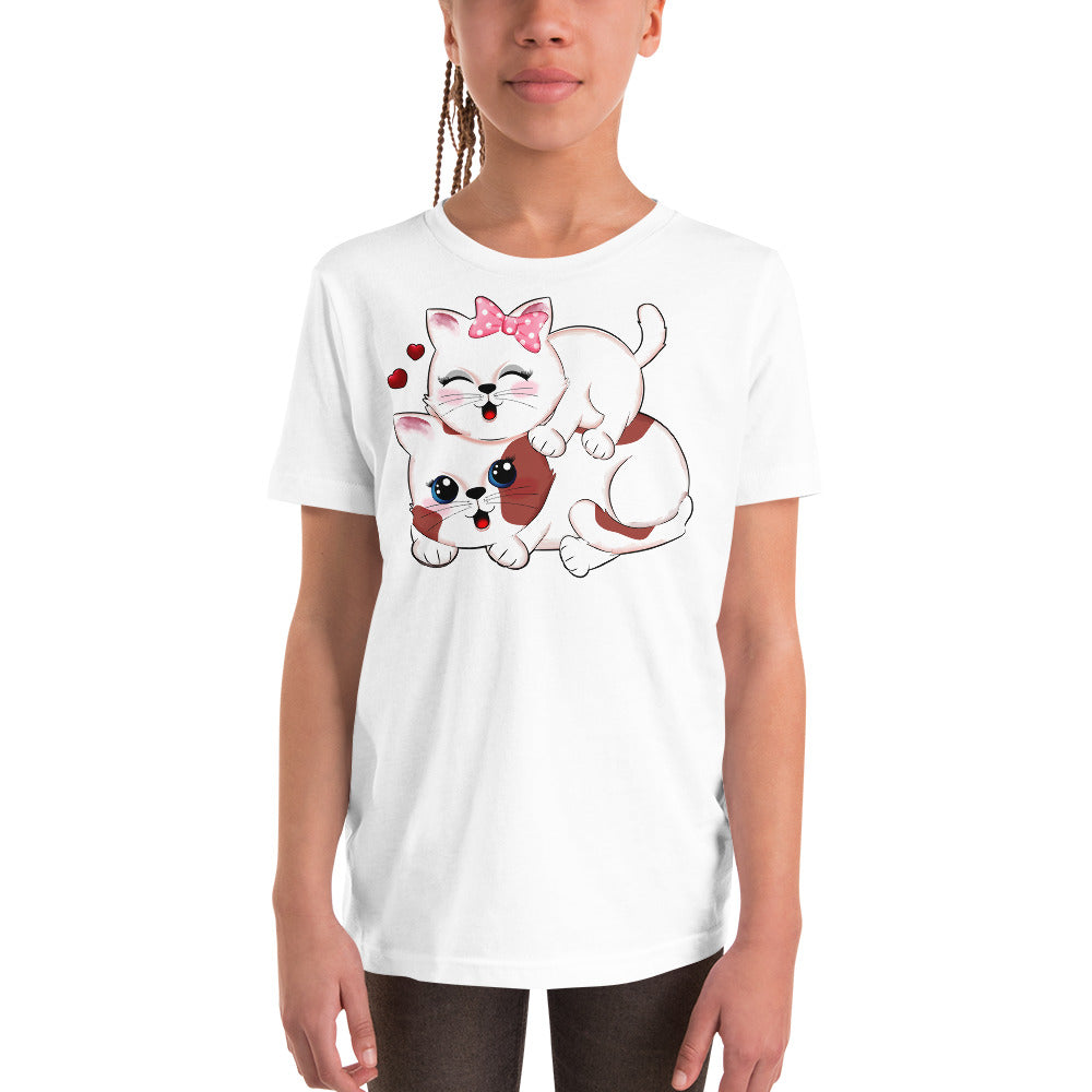 Funny Couple Cats, T-shirts, No. 0406