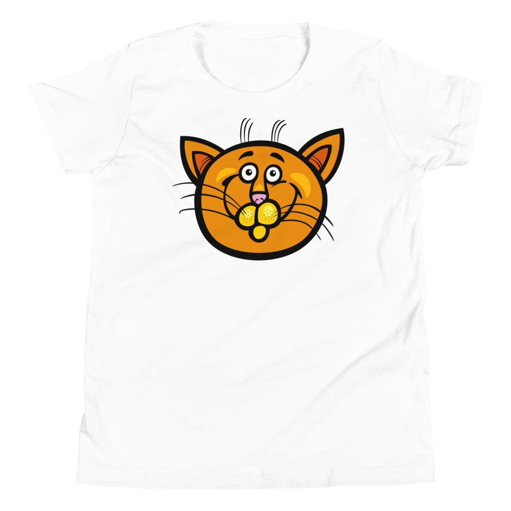 Funny Cartoon Cat Face, T-shirts, No. 0501