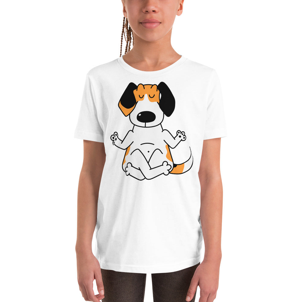 Funny Beagle Dog Practice Yoga, T-shirts, No. 0247