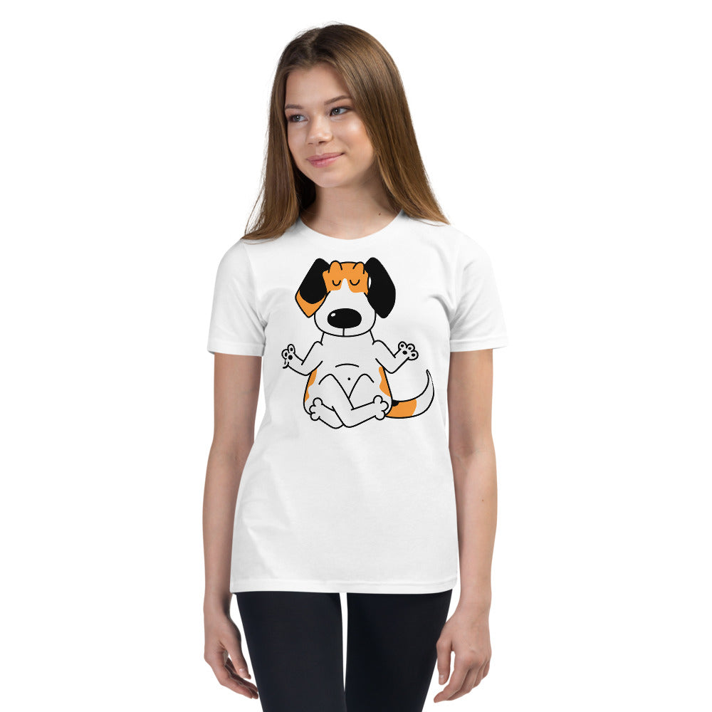 Funny Beagle Dog Practice Yoga, T-shirts, No. 0247