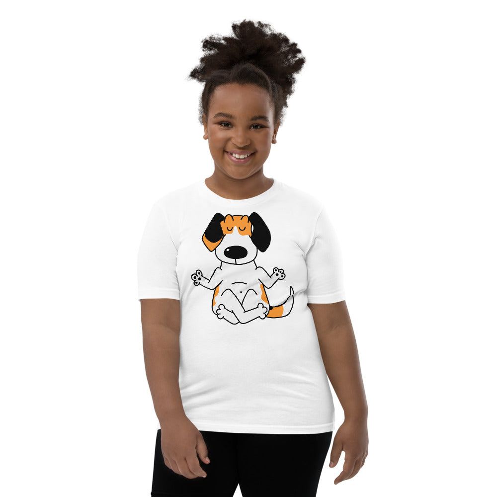 Funny Beagle Dog Practice Yoga, T-shirts, No. 0247