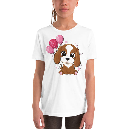 Cool Dog with Balloons T-shirt, No. 0052