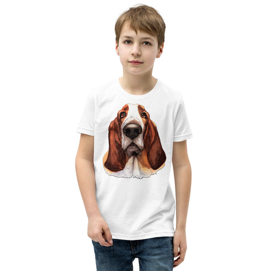 Cool Basset Hound Dog T-shirt, No. 0574