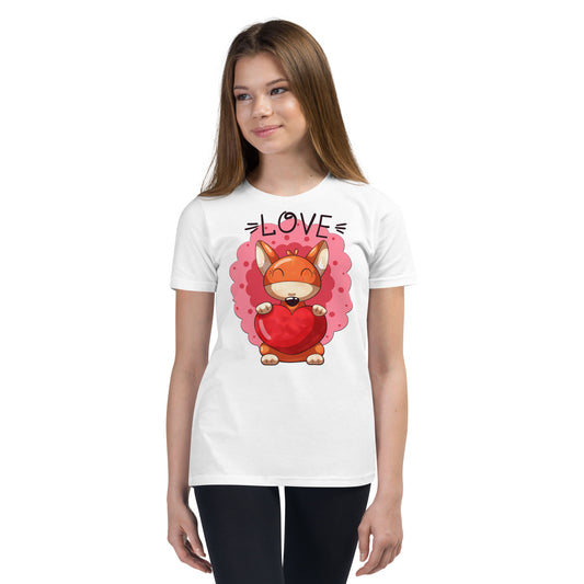 Fox with Heart T-shirt, No. 0041