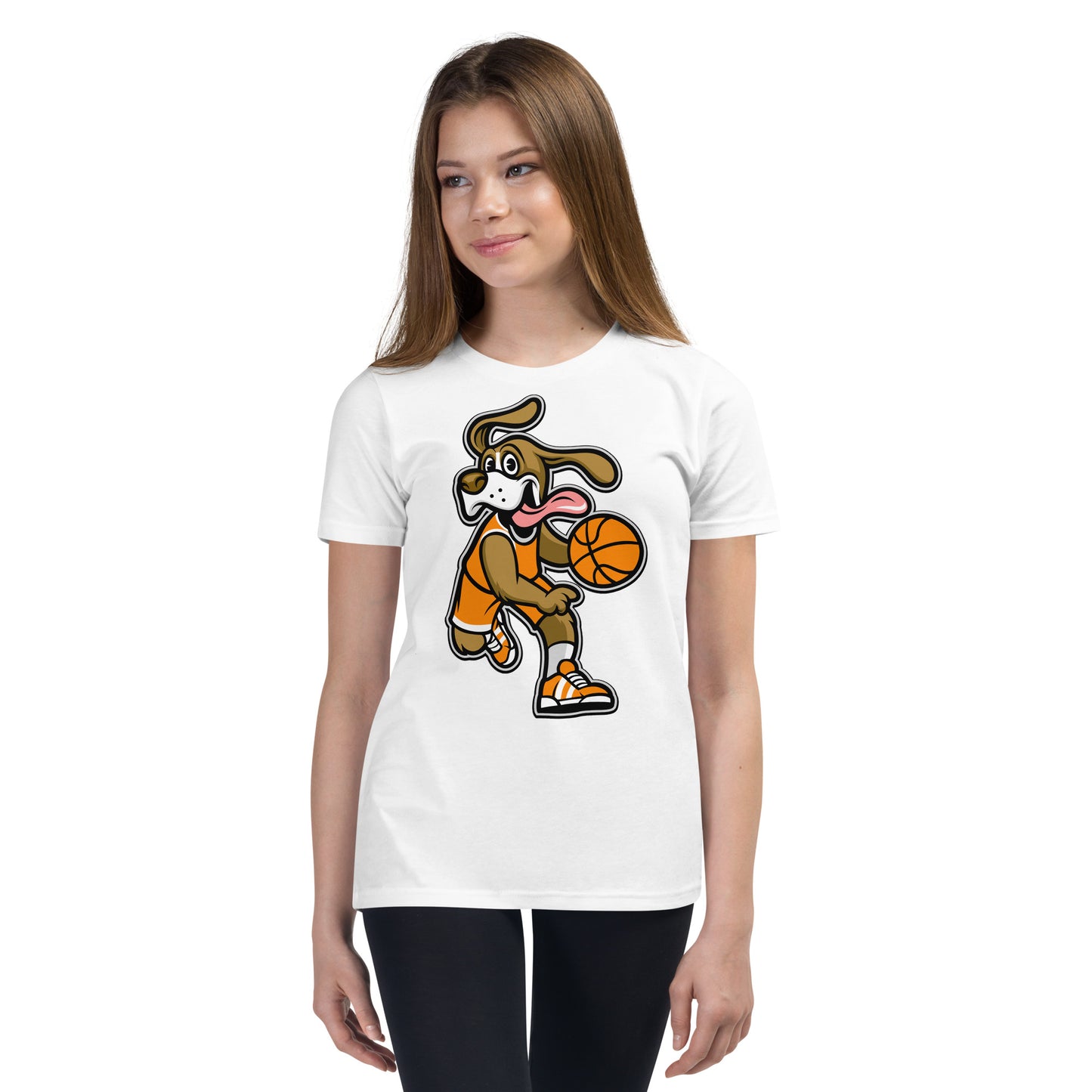 Funny Beagle Dog Playing Basketball T-shirt, No. 0246