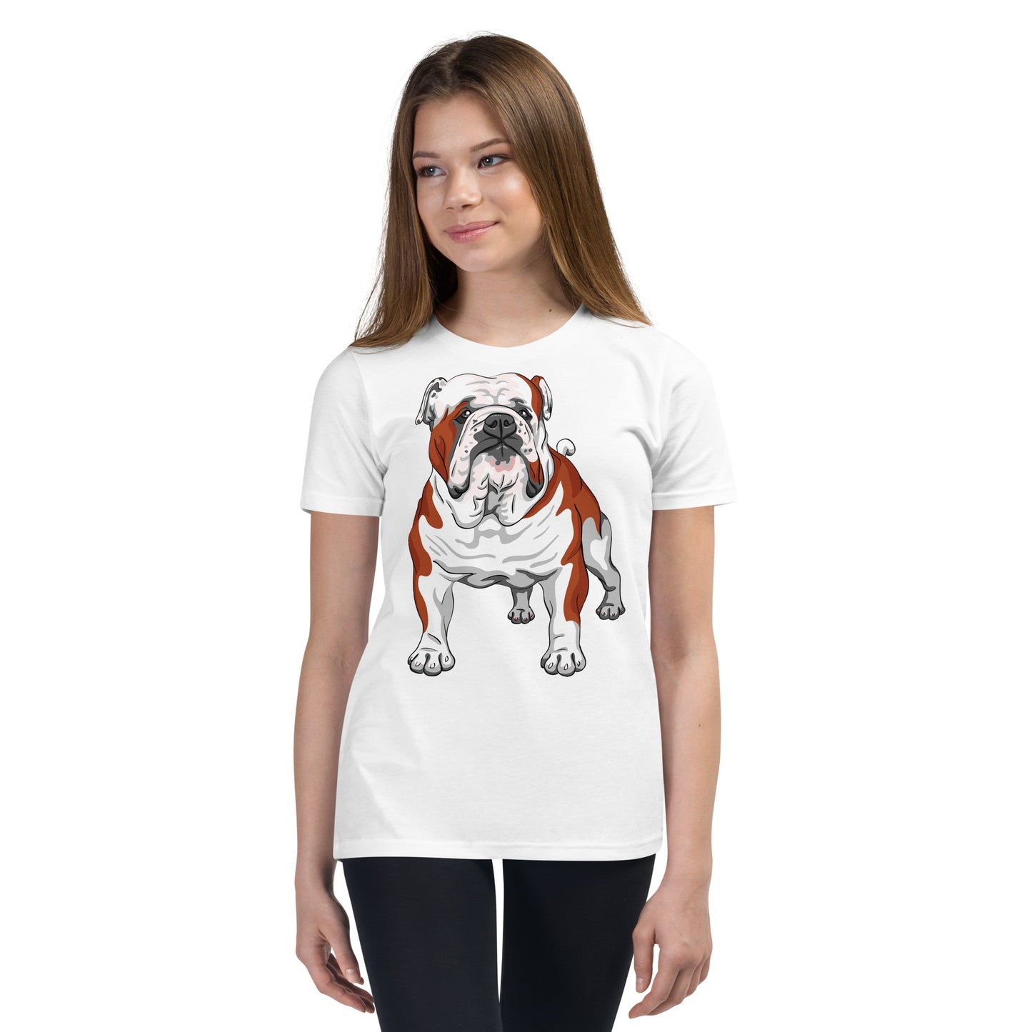 Cute English Bulldog Dog T-shirt, No. 0197