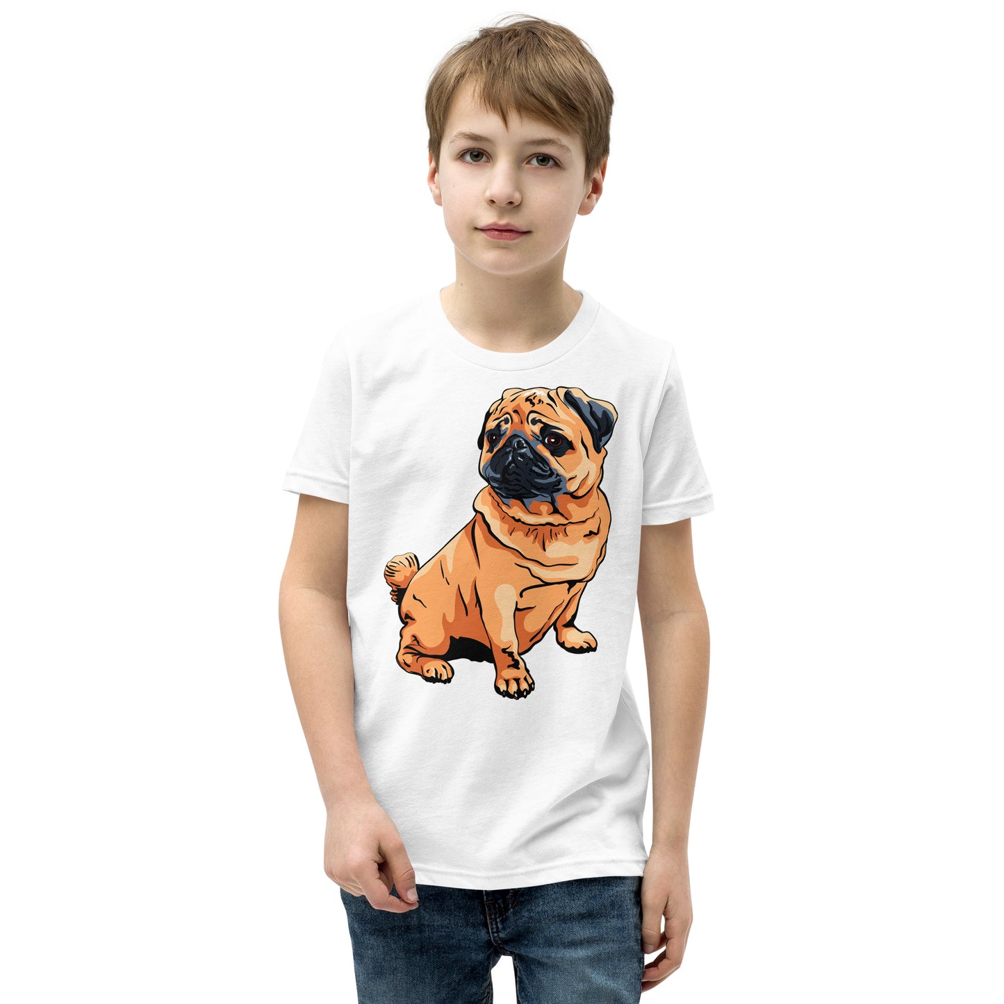 Cute Pug dog T-shirt, No. 0221