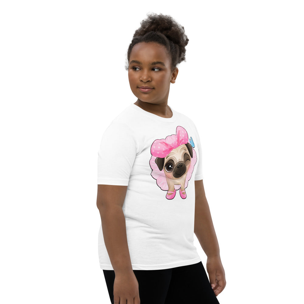 Funny Pug Puppy Dog Ballerina, T-shirts, No. 0440