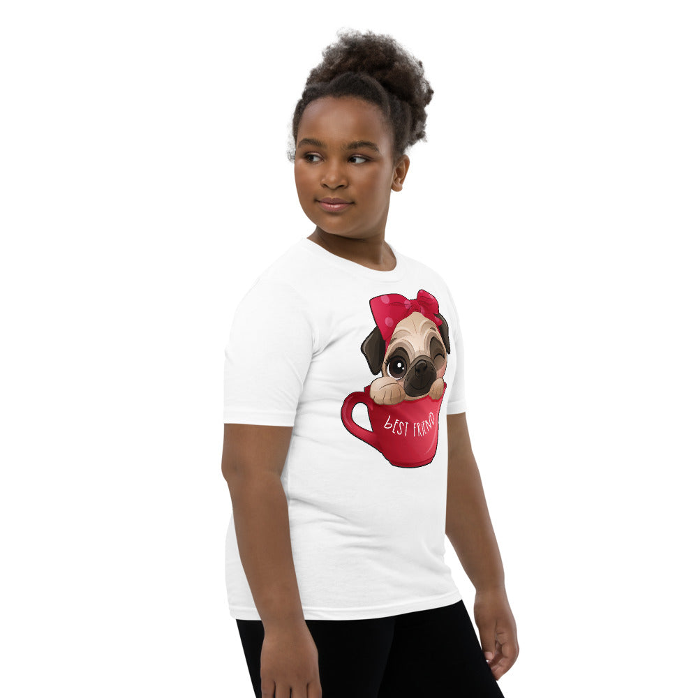 Funny Pug Dog Inside Cup, No. 0436